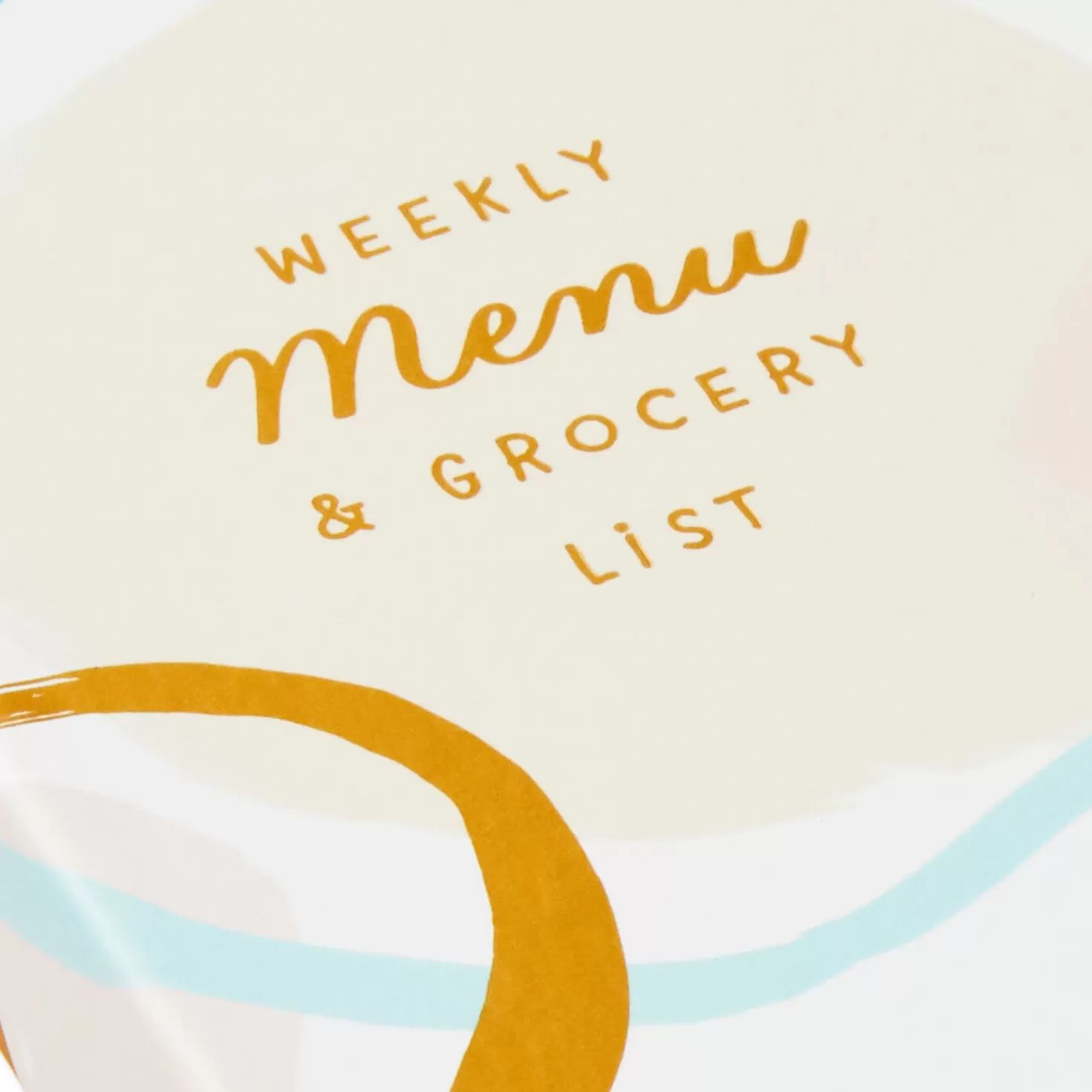 Cheap Weekly Menu And Grocery List Memo Pad Set In Folio Thank You