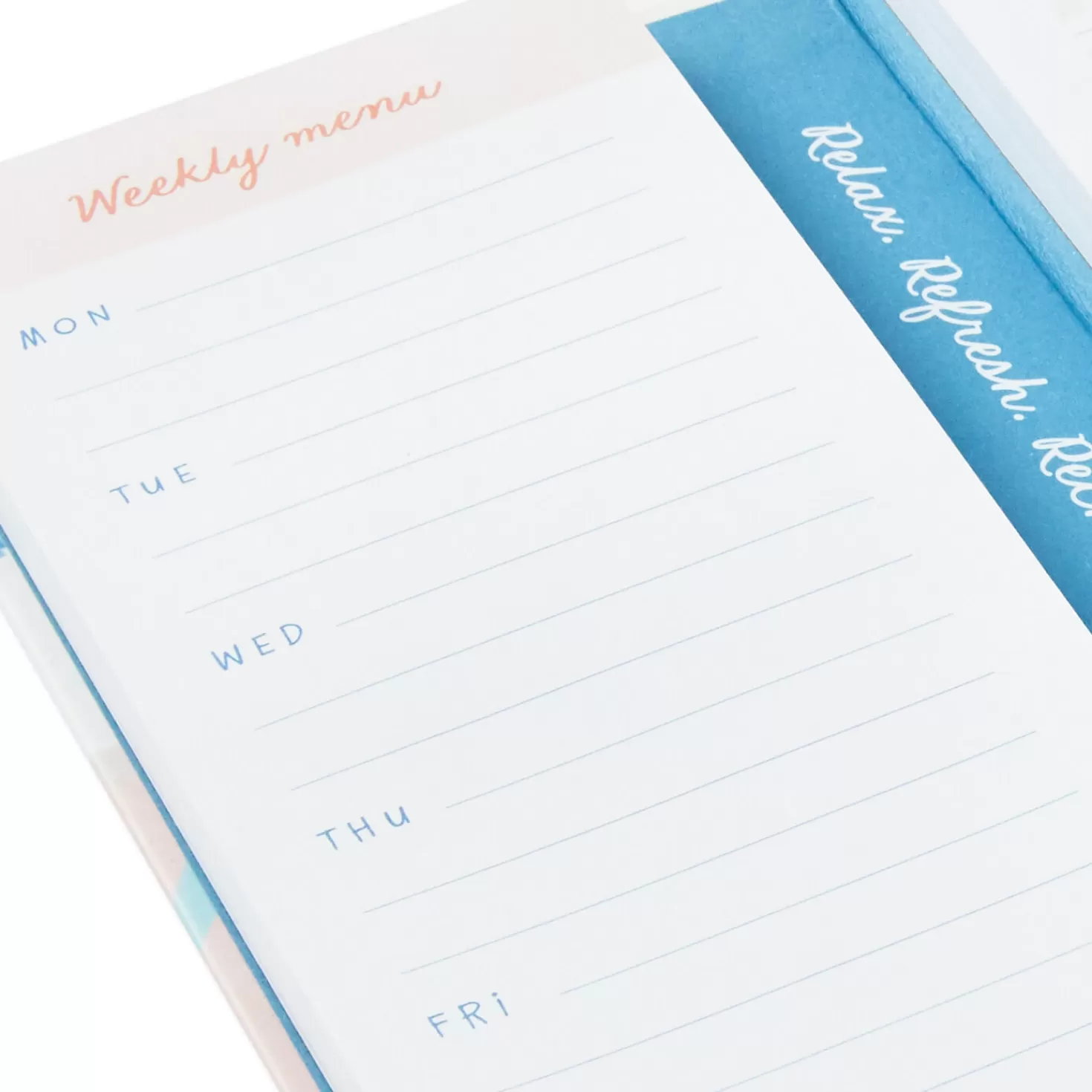 Cheap Weekly Menu And Grocery List Memo Pad Set In Folio Thank You