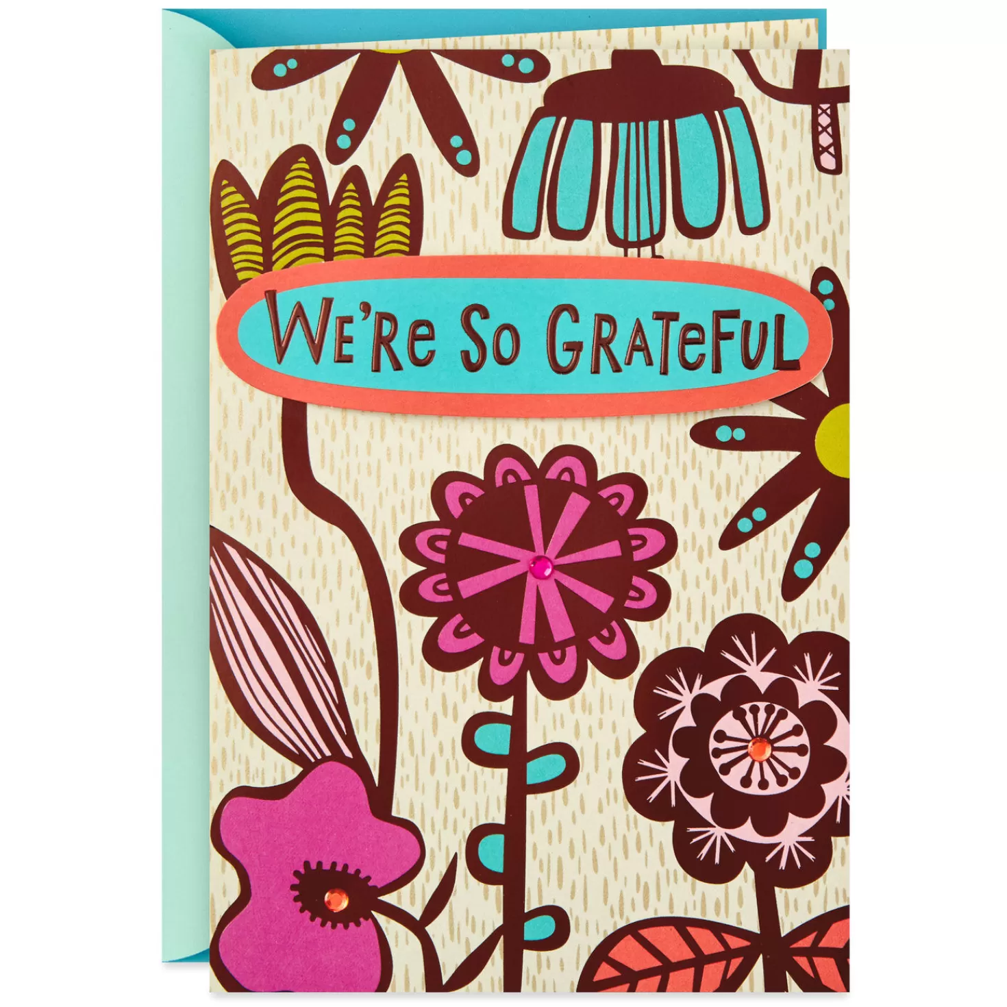 Discount We'Re So Grateful Thank-You Card From Group Thank You