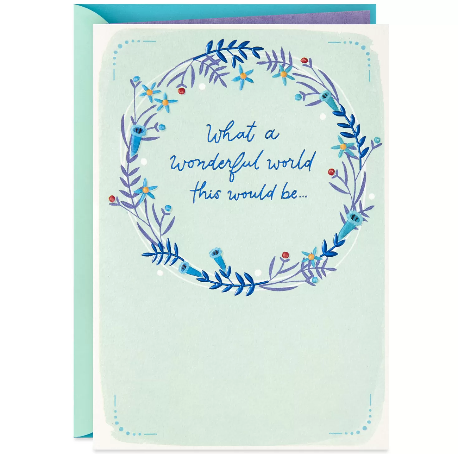 Discount What A Wonderful World This Would Be Thank-You Card Thank You