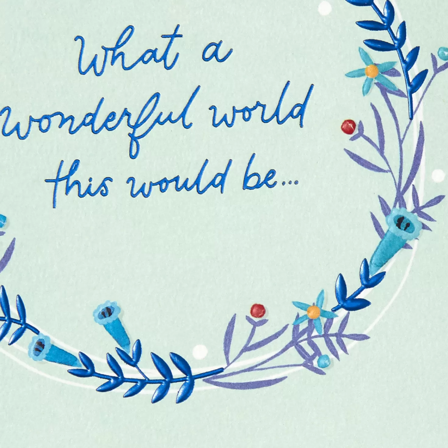 Discount What A Wonderful World This Would Be Thank-You Card Thank You