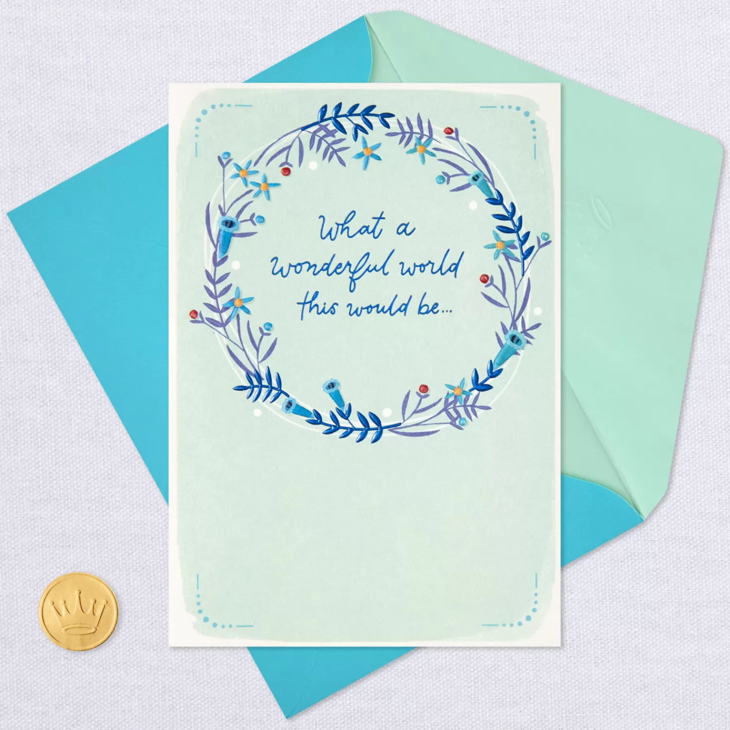 Discount What A Wonderful World This Would Be Thank-You Card Thank You