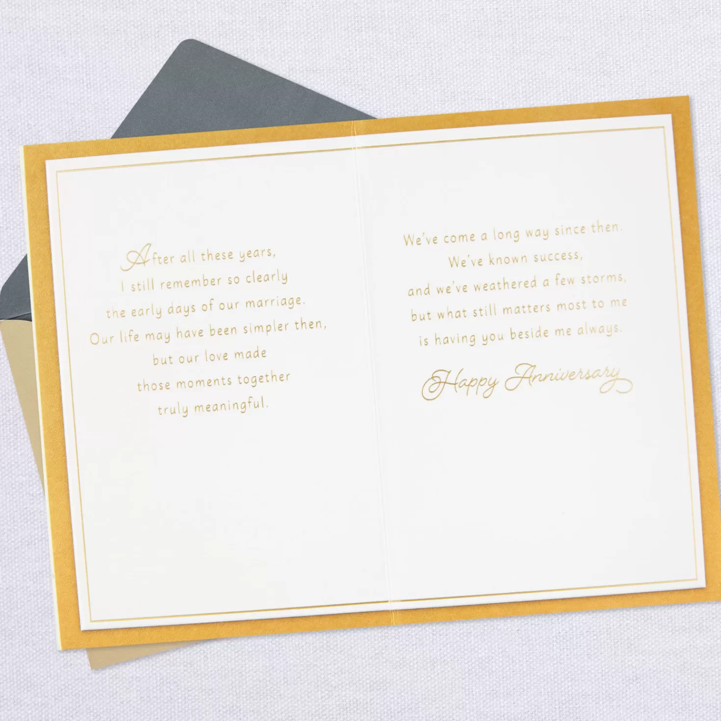 Anniversary>Hallmark What Matters Most Is You Beside Me 50Th Anniversary Card