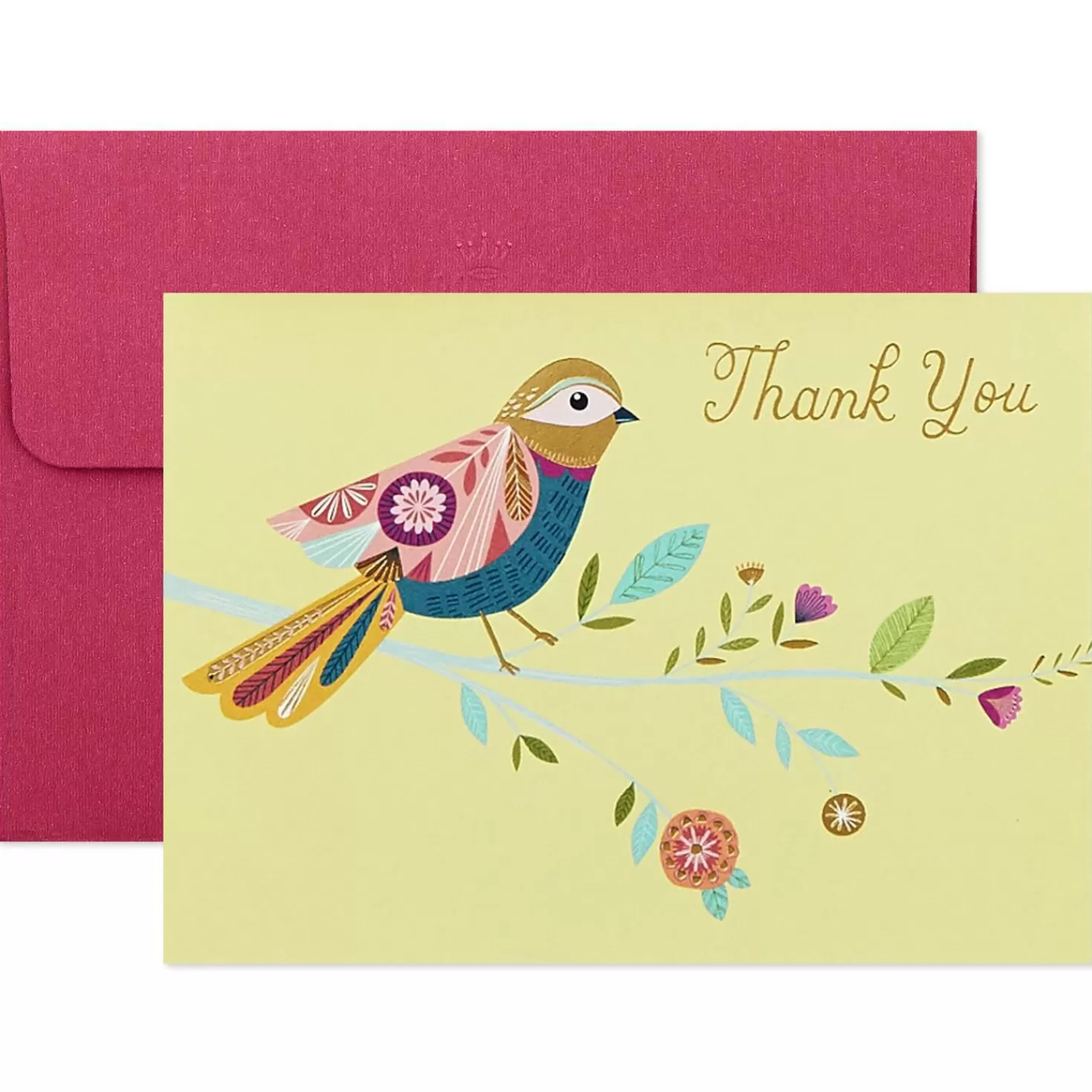 Discount Whimsical Designs Assorted Note Cards With Caddy, Box Of 30 Thank You