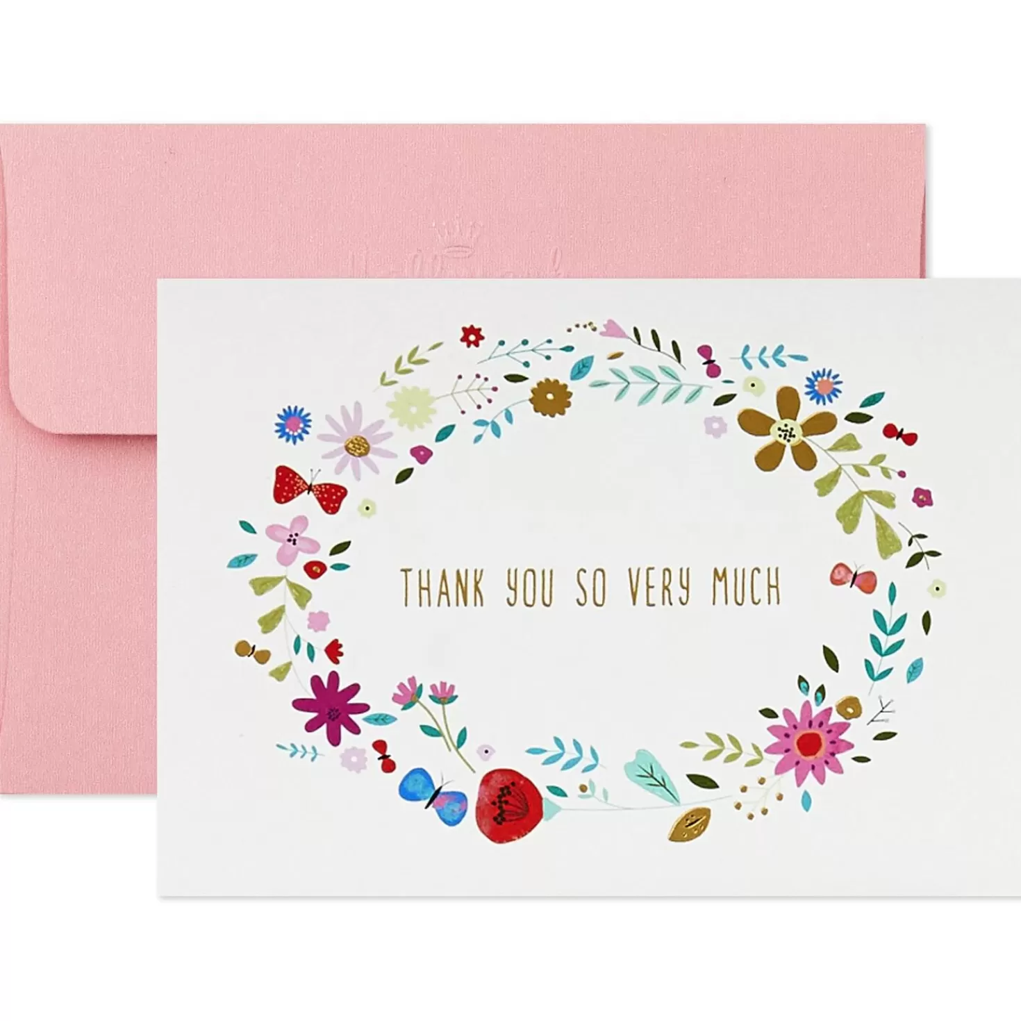 Discount Whimsical Designs Assorted Note Cards With Caddy, Box Of 30 Thank You