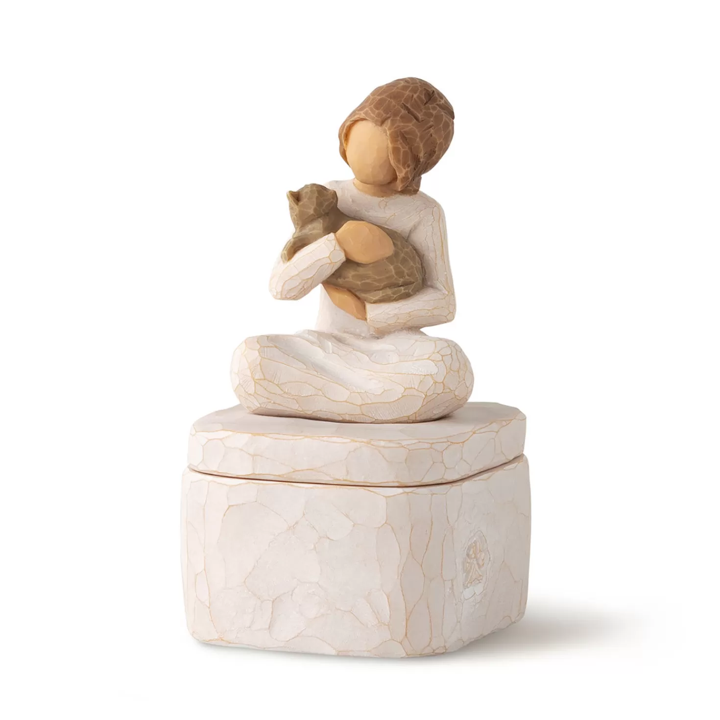 Online Willow Tree Kindness Girl With Cat Figurine Keepsake Box Sympathy