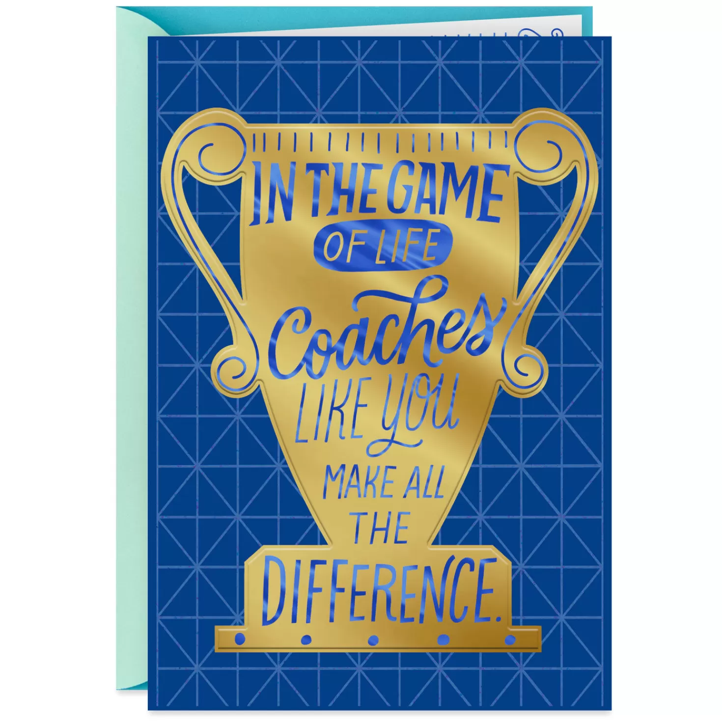 Cheap Win Or Lose Thank-You Card For Coach Thank You