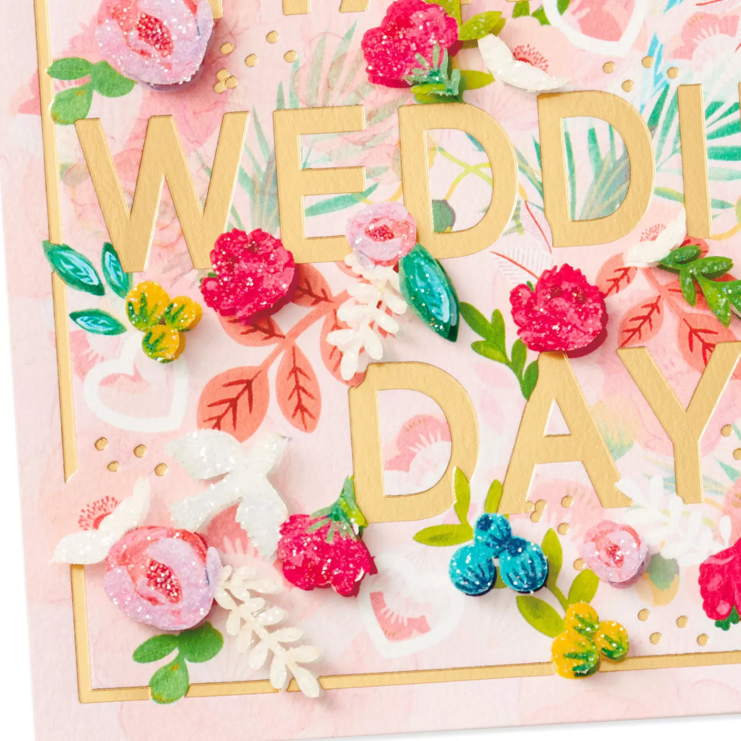 Hot Wishing You A Lifetime Of Happiness Floral Wedding Card Wedding