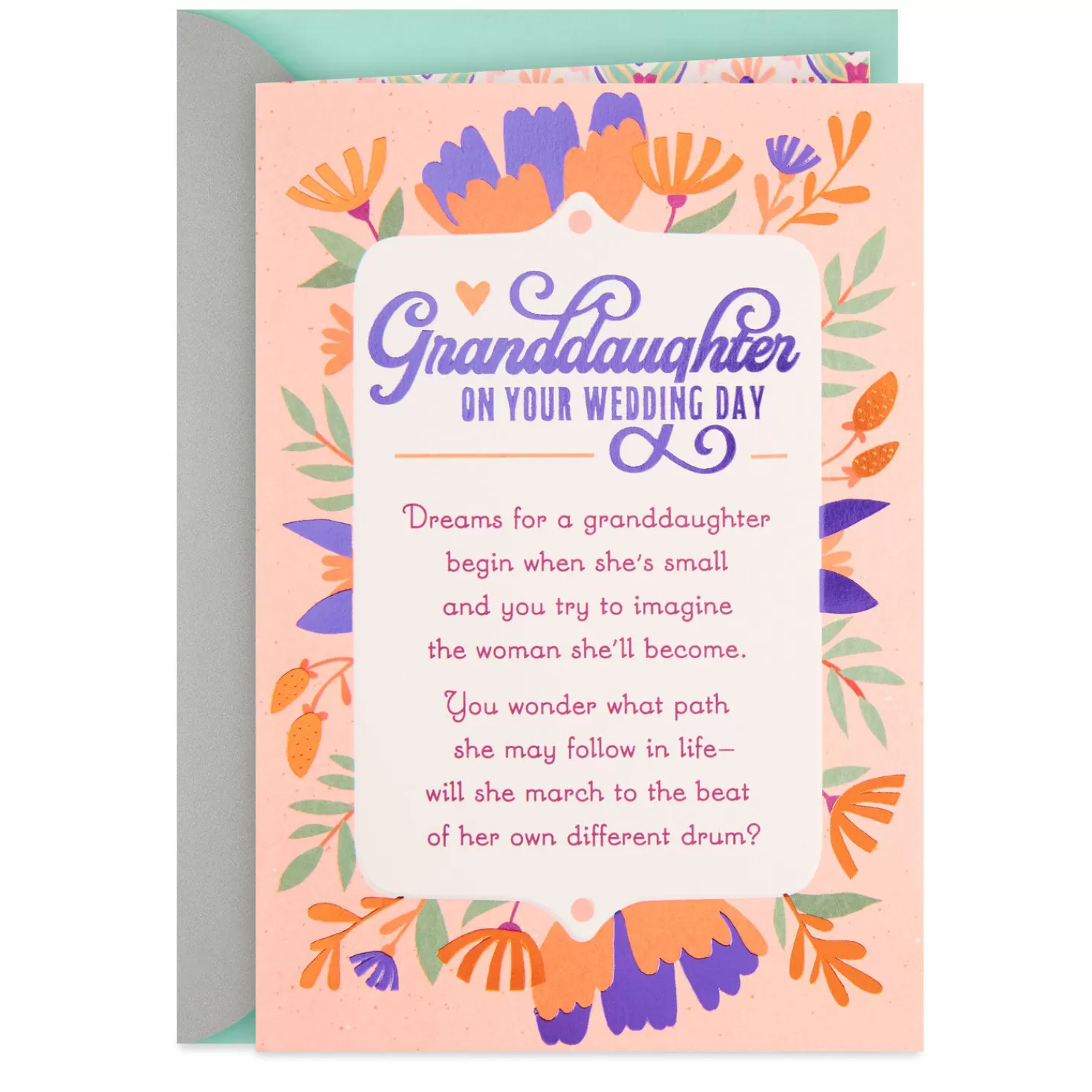 Cheap Wishing You Dreams Come True Wedding Card For Granddaughter Wedding