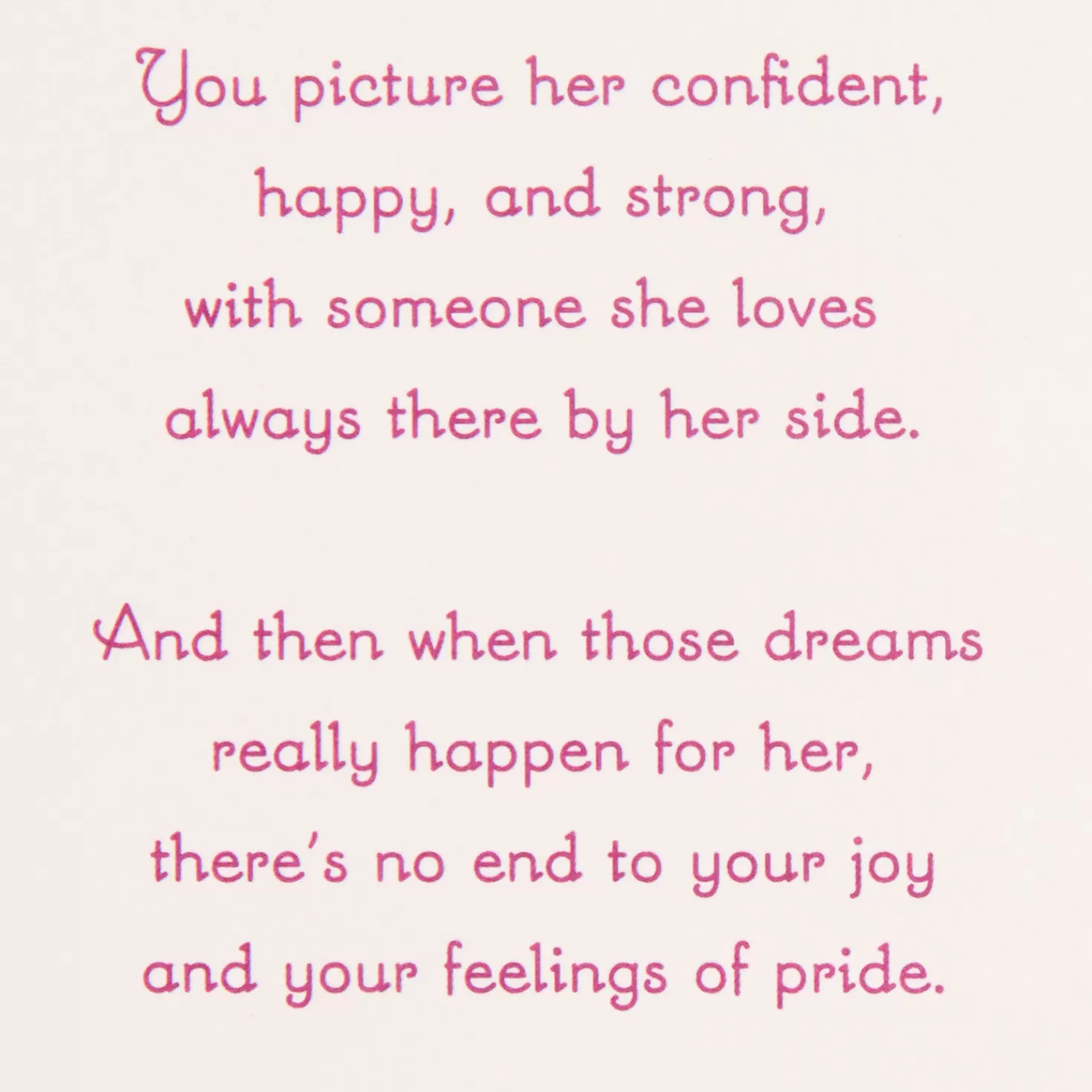 Cheap Wishing You Dreams Come True Wedding Card For Granddaughter Wedding
