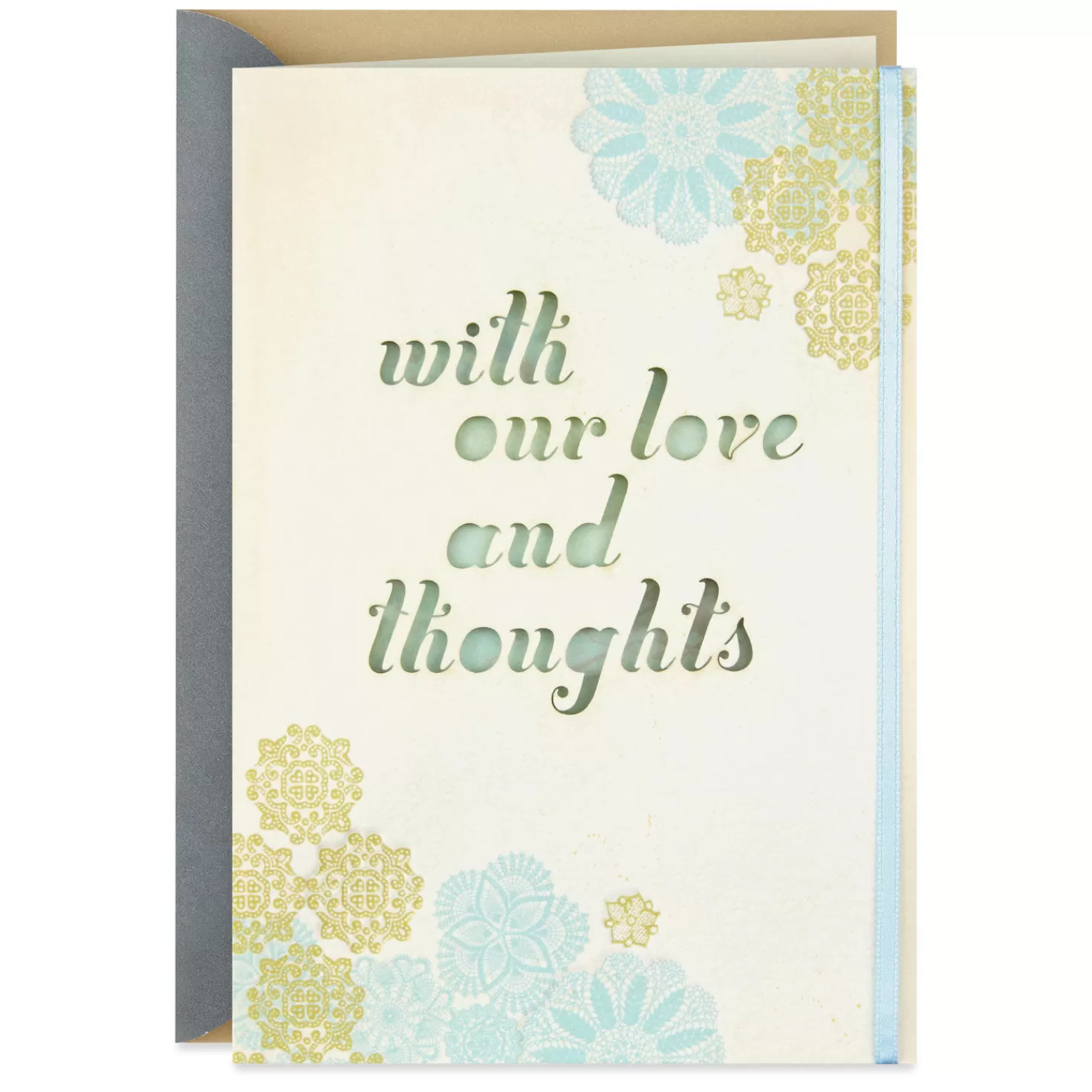 Fashion With Our Love And Thoughts Sympathy Card Sympathy