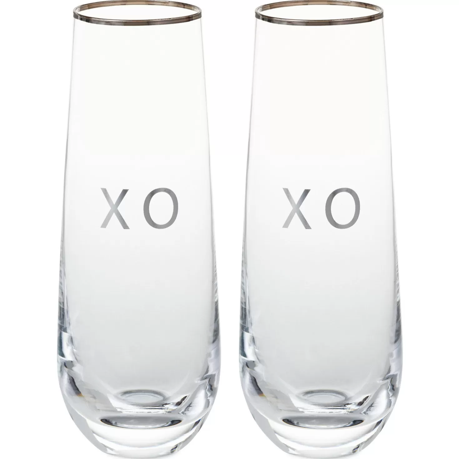 Store Xo Stemless Champagne Flutes, Set Of 2 Wedding