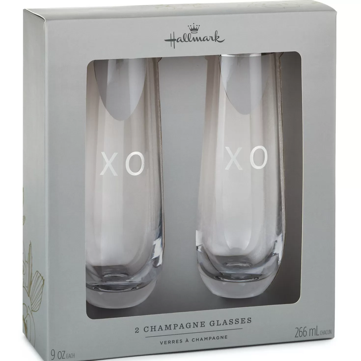 Store Xo Stemless Champagne Flutes, Set Of 2 Wedding