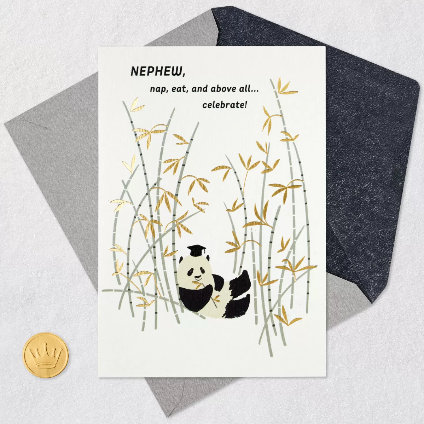 Flash Sale You Did It! Panda High School Graduation Card For Nephew Graduation