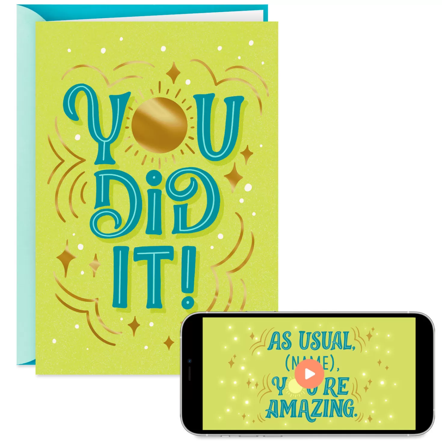 Store You Did It Video Greeting Congratulations Card Congratulations