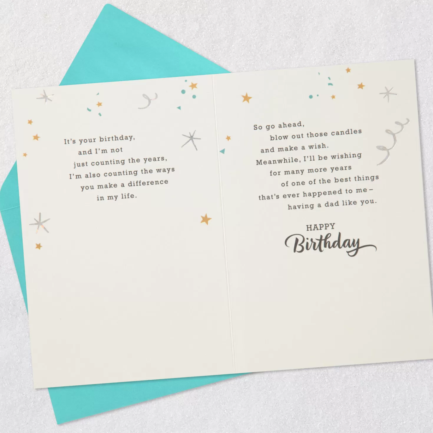 Birthday>Hallmark You Make A Difference In My Life Birthday Card For Dad