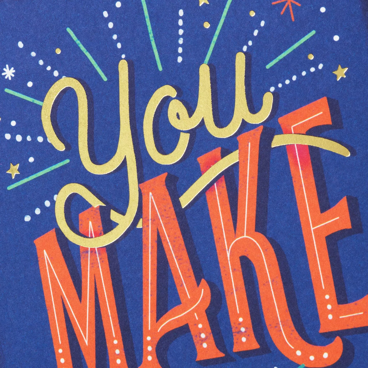 Sale You Make A Difference Thank You Card For Teacher Teacher Appreciation