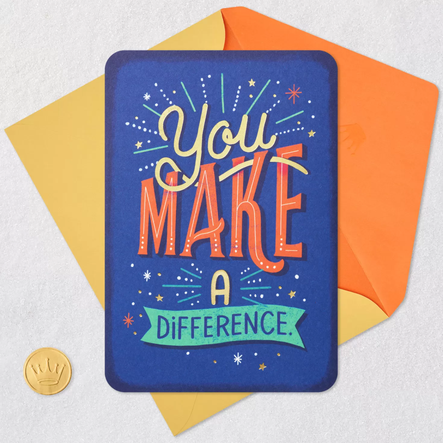 Sale You Make A Difference Thank You Card For Teacher Teacher Appreciation