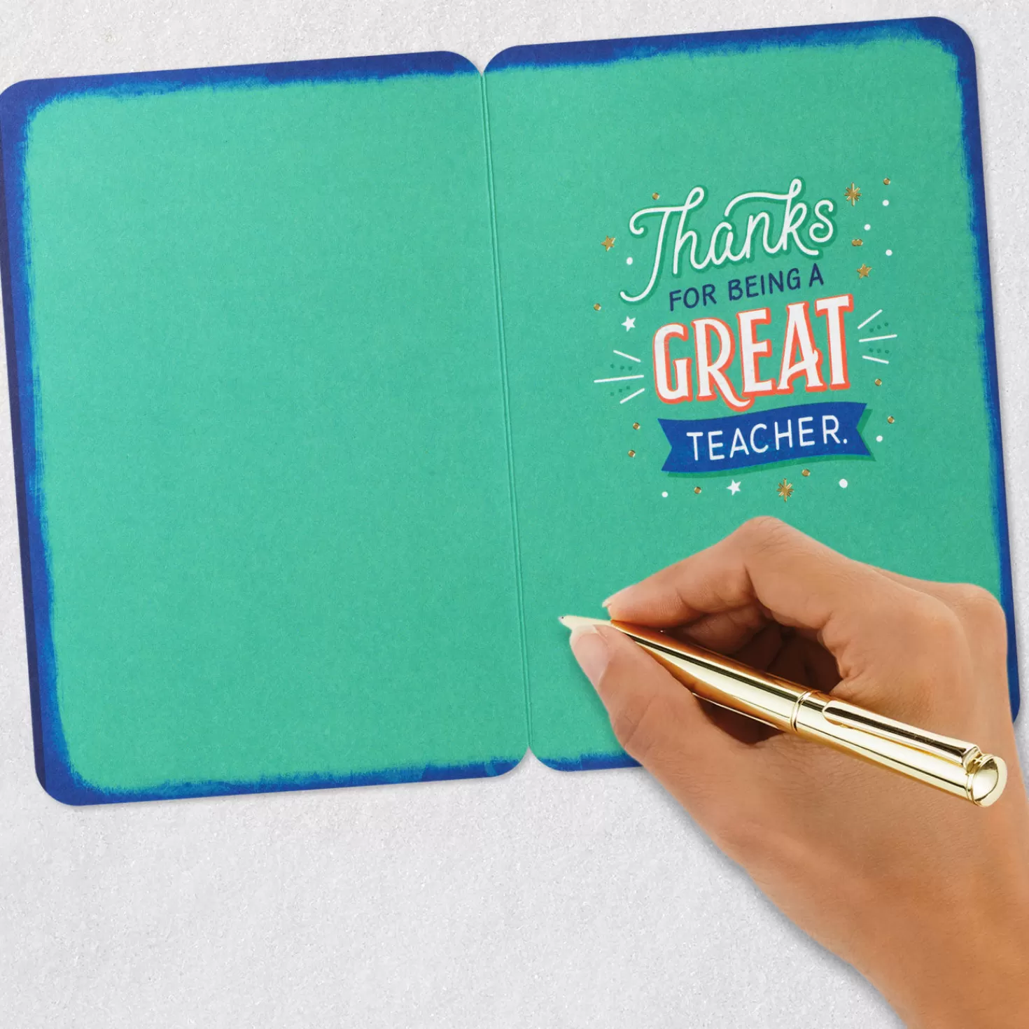 Sale You Make A Difference Thank You Card For Teacher Teacher Appreciation