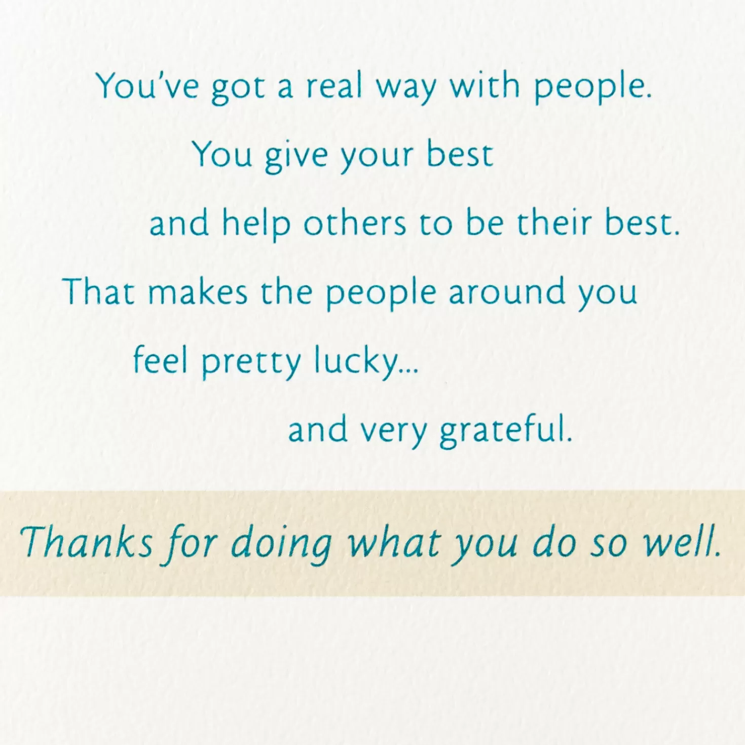 Shop You Make A Difference Thank-You Card Thank You
