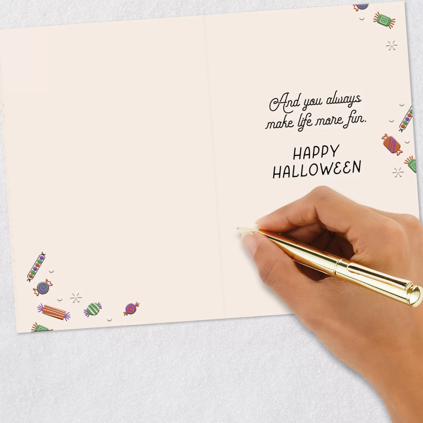 Halloween (10/31)>Hallmark You Make My Heart Full Halloween Card For Granddaughter