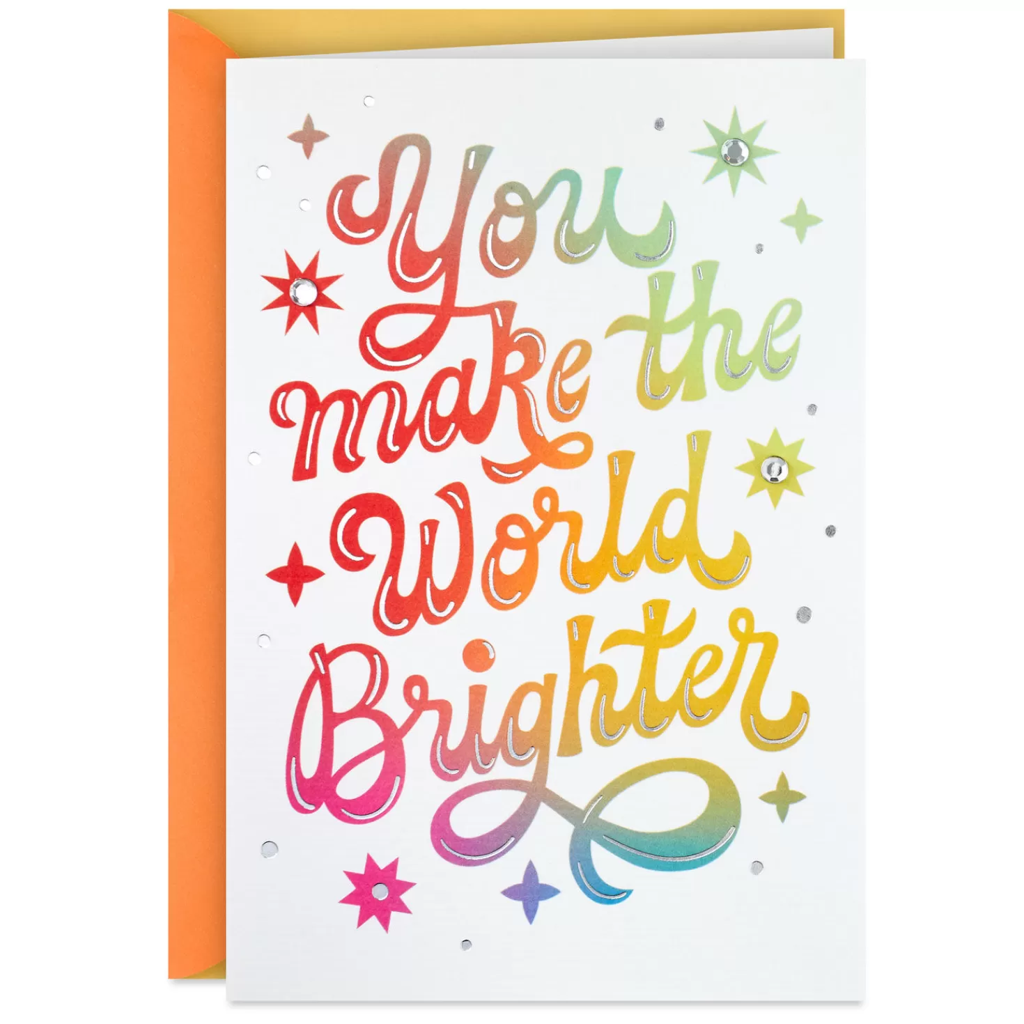 Best You Make The World Brighter Thank-You Card Thank You