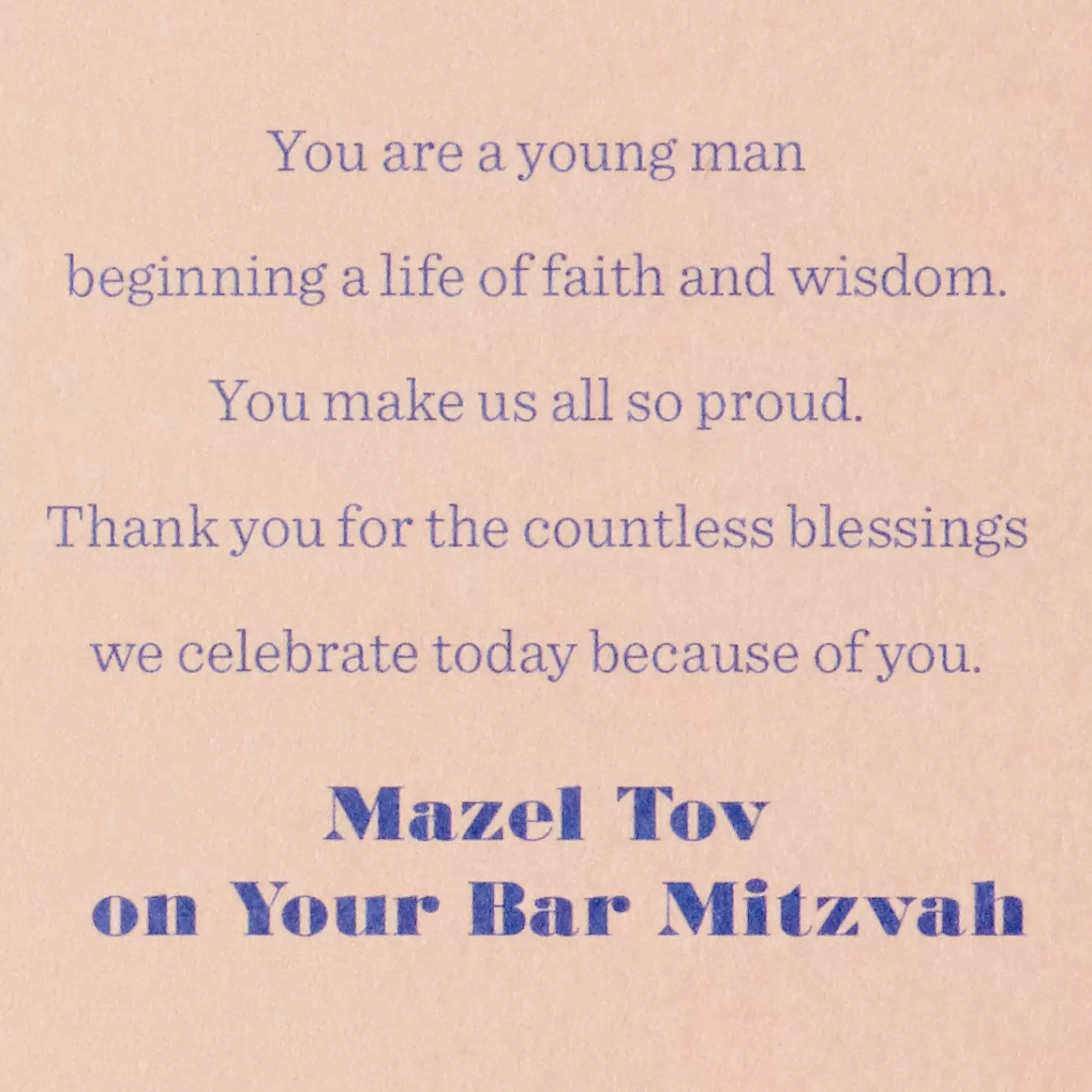 Online You Make Us All So Proud Bar Mitzvah Card For Grandson Bar Mitzvah