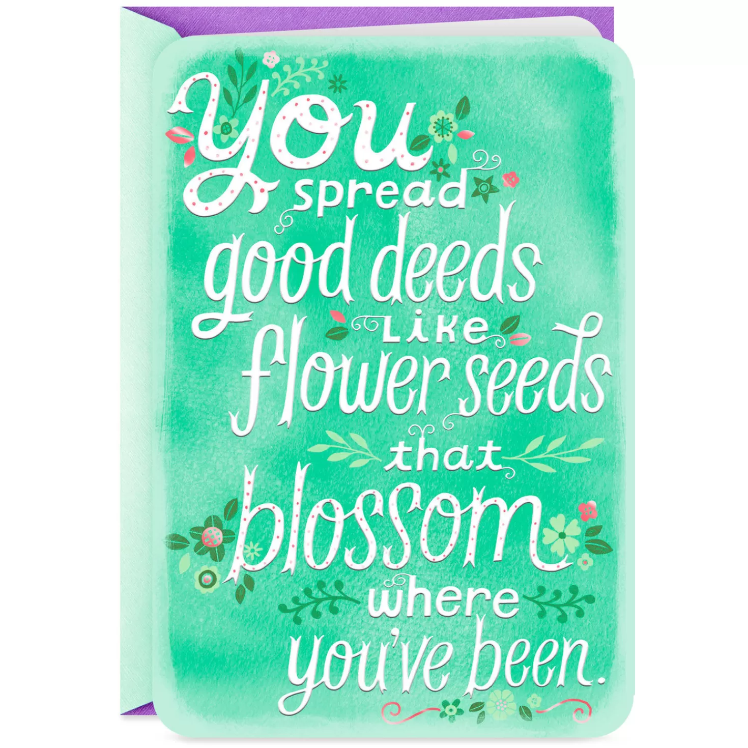 Flash Sale You Spread Good Deeds Like Flower Seeds Thank-You Card Thank You