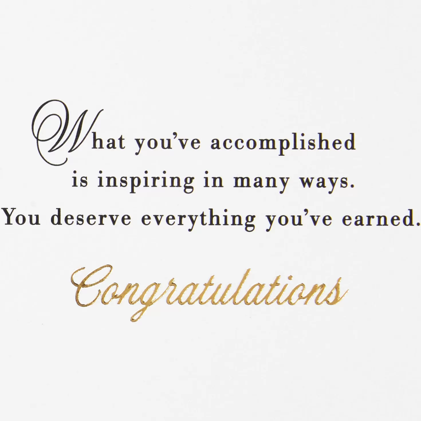 Fashion Your Accomplishment Is Inspiring Congratulations Card Congratulations