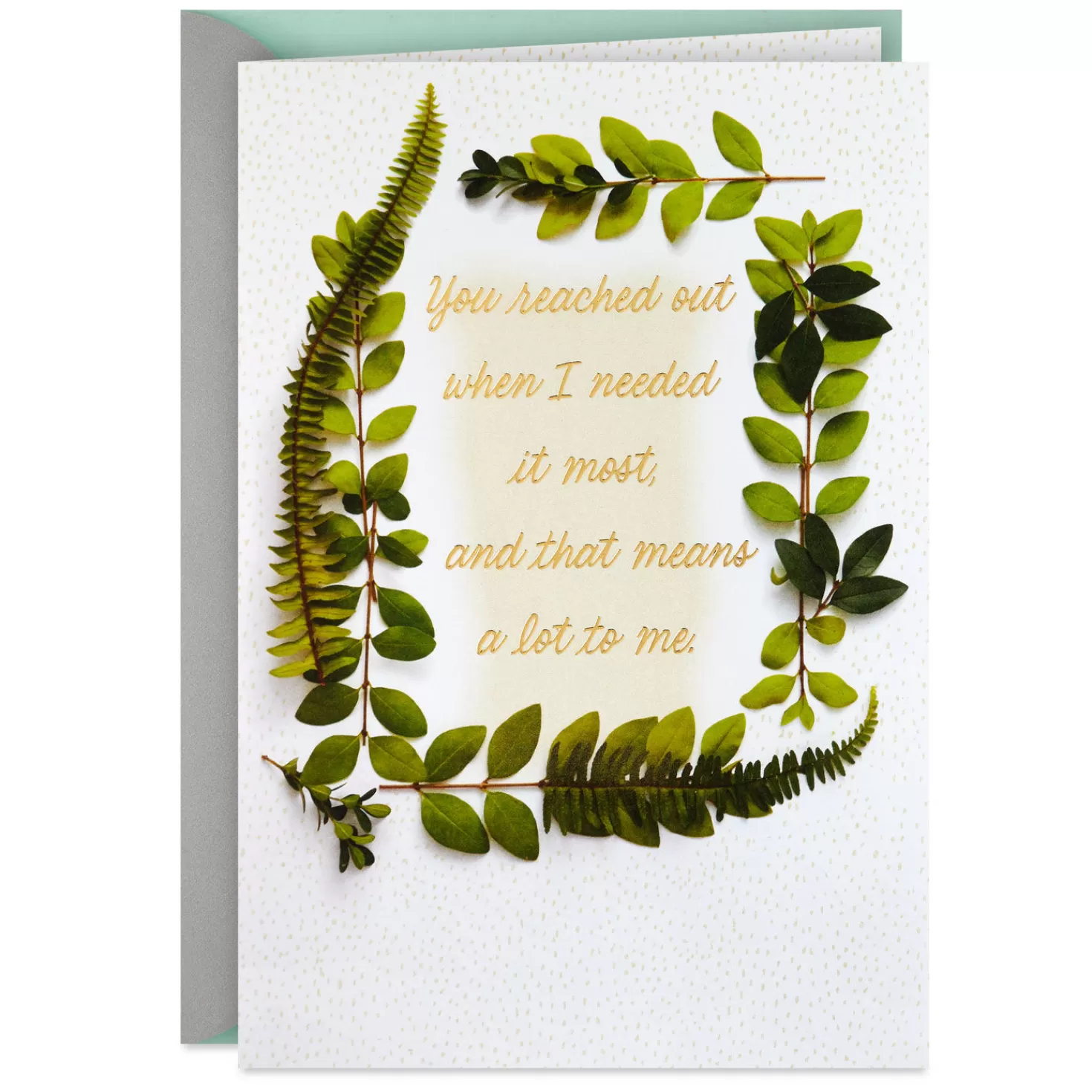 Flash Sale Your Caring Means A Lot Sympathy Thank-You Card Thank You