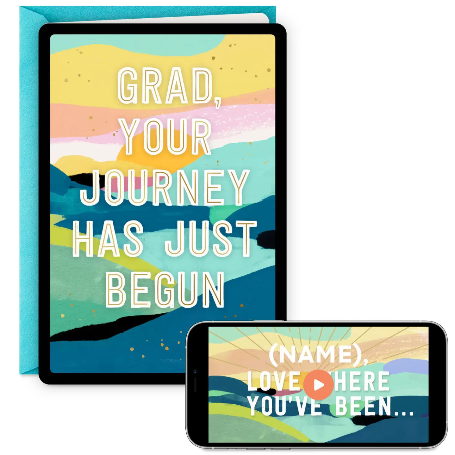 Online Your Journey Has Just Begun Video Greeting Graduation Card Graduation