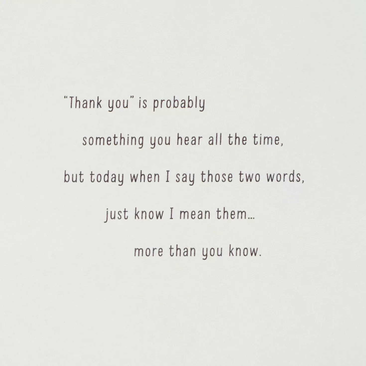 Shop Your Kindness Means So Much Thank-You Card Thank You