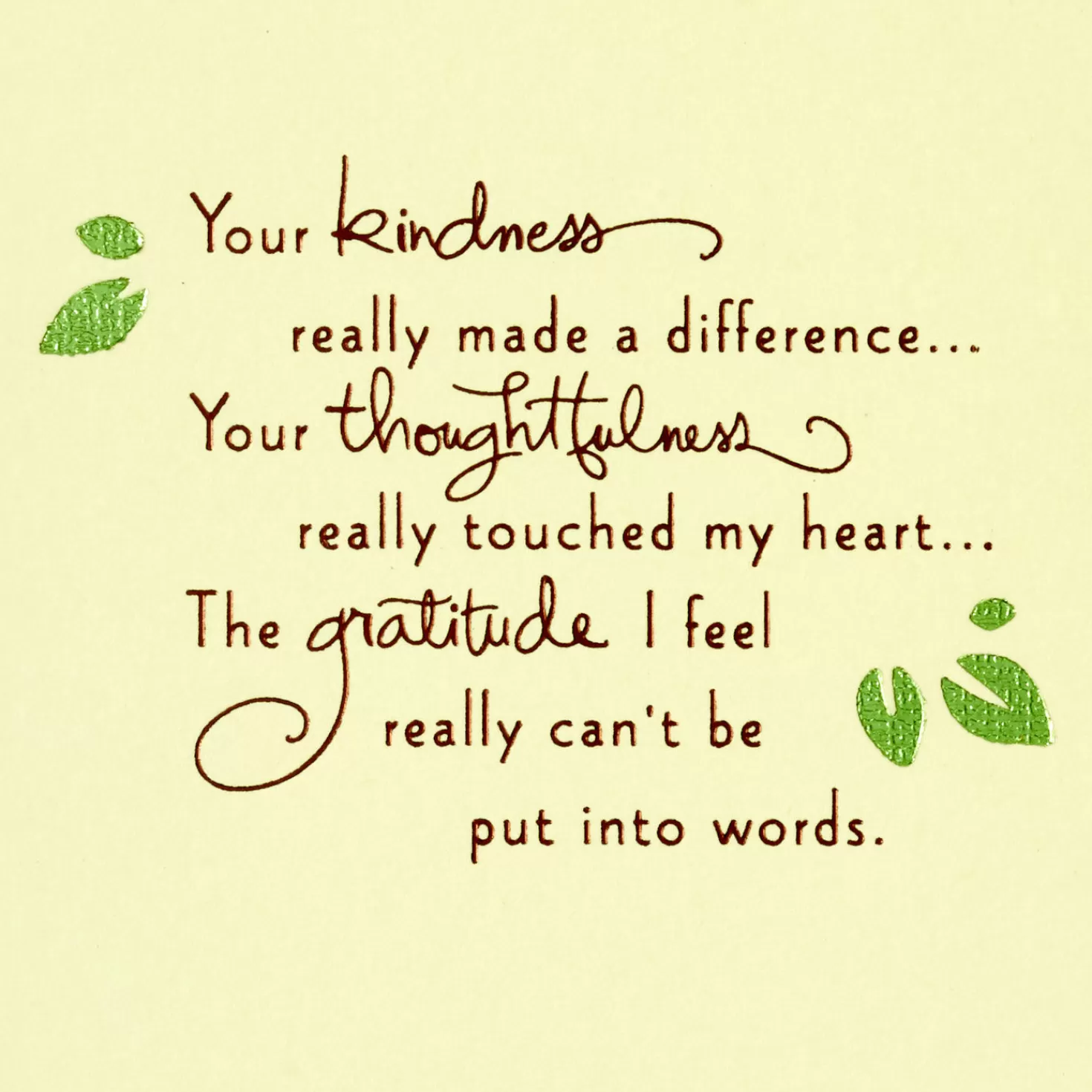 Hot Your Kindness Really Made A Difference Thank-You Card Thank You