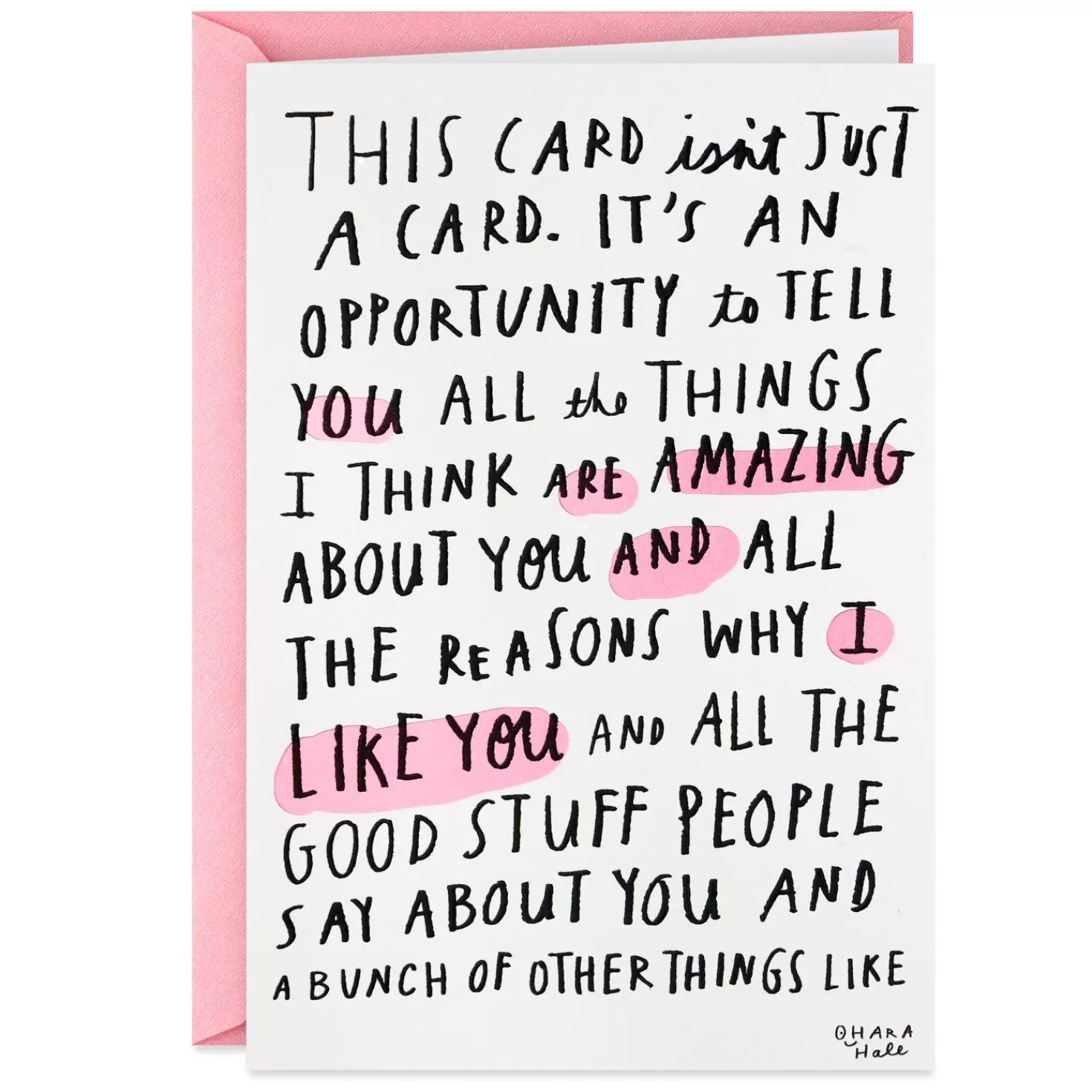 Birthday>Hallmark You'Re So Great I Ran Out Of Room Funny Birthday Card