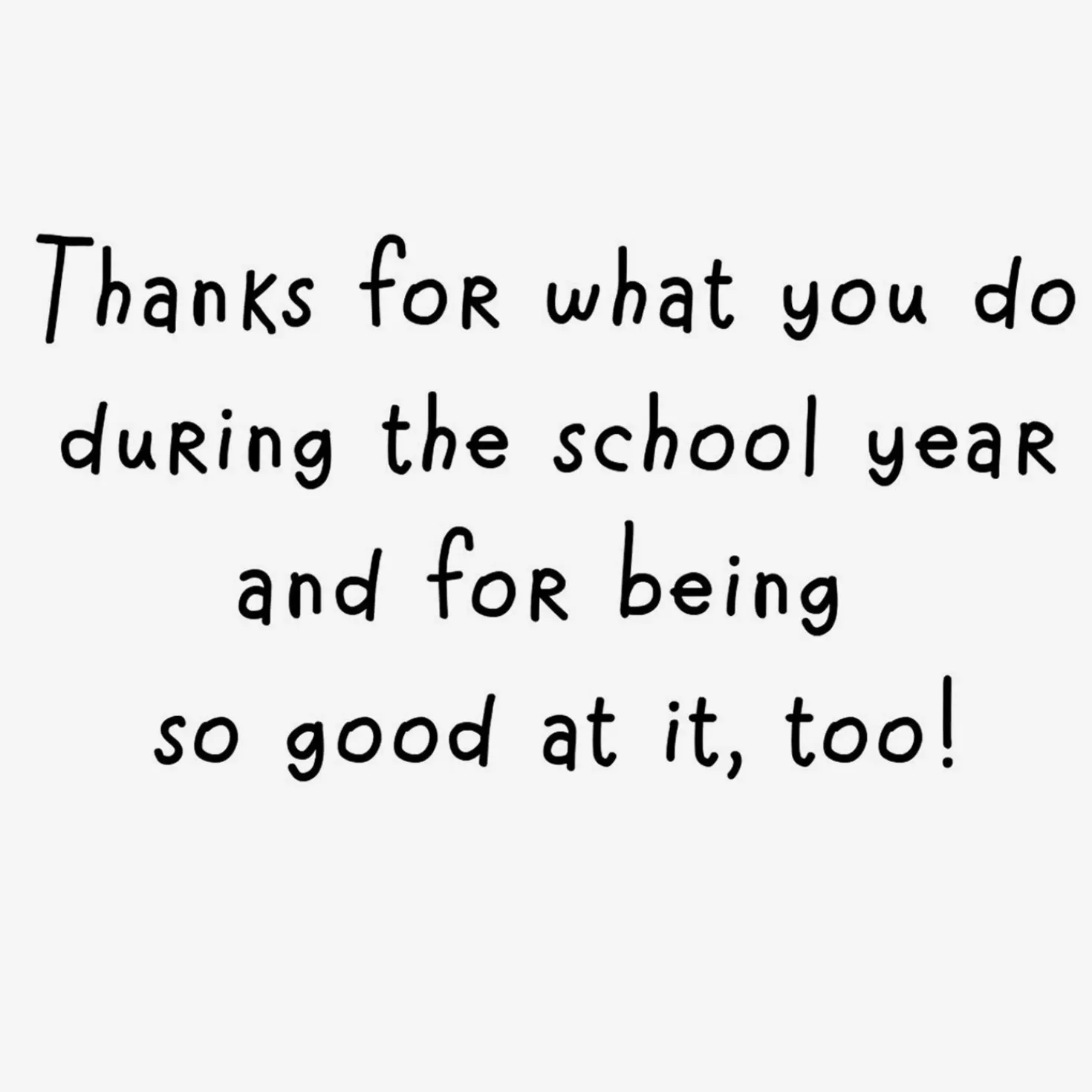 Best You'Re The Best Thank-You Card For School Worker From Kid Teacher Appreciation