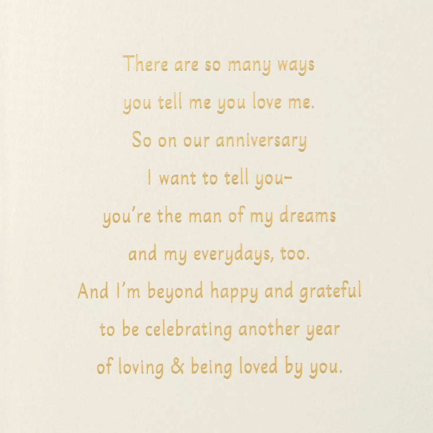 Anniversary>Hallmark You'Re The Man Of My Dreams Anniversary Card For Husband